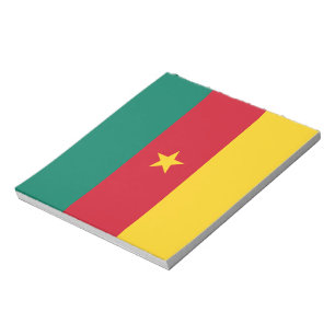 Bloc De Notas Notepad con bandera de Camerún