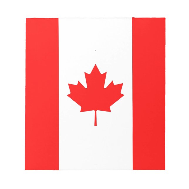Bloc De Notas Notepad con bandera de Canadá (Frente)