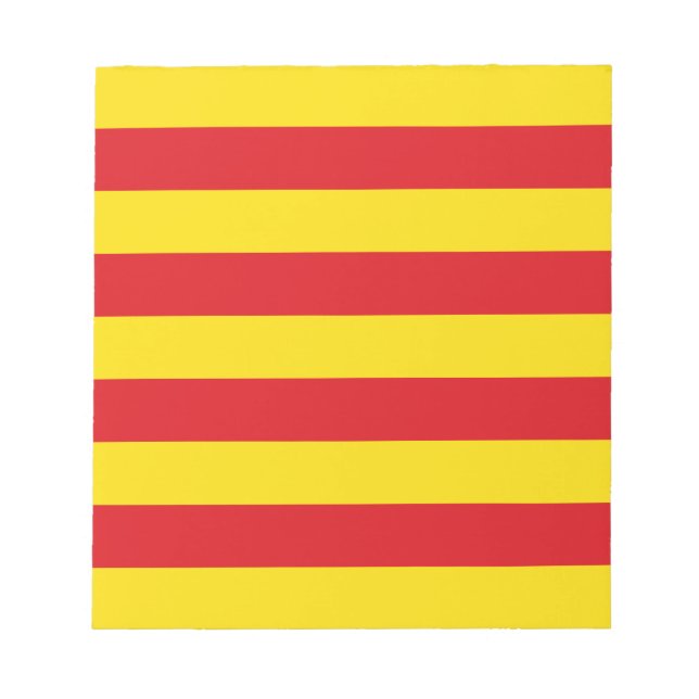 Bloc De Notas Notepad con bandera de Cataluña (Frente)