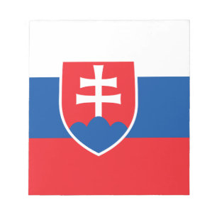 Bloc De Notas Notepad con bandera de Eslovaquia