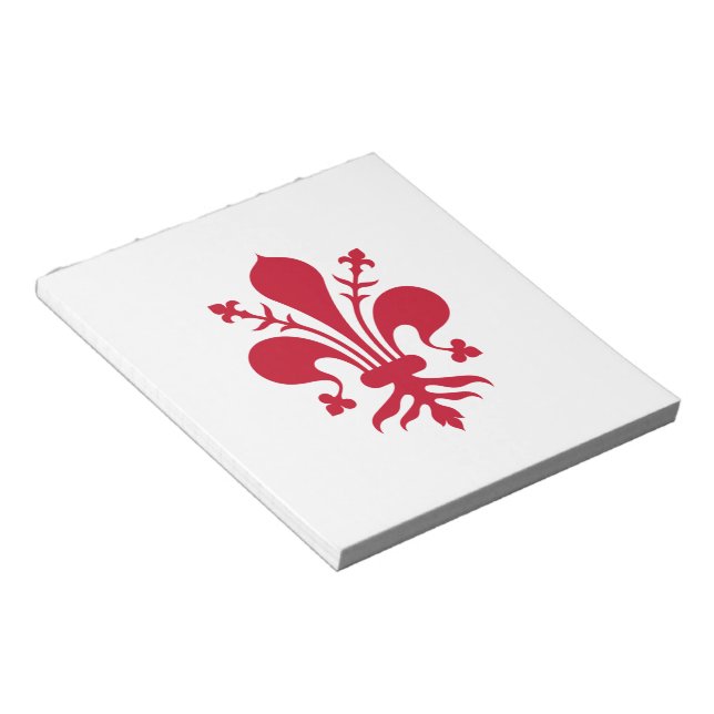 Bloc De Notas Notepad con bandera de Florencia, Italia (Lado Derecho)