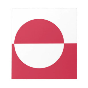 Bloc De Notas Notepad con bandera de Groenlandia
