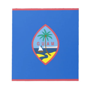 Bloc De Notas Notepad con bandera de Guam
