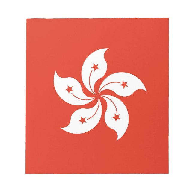 Bloc De Notas Notepad con bandera de Hong Kong, China (Frente)