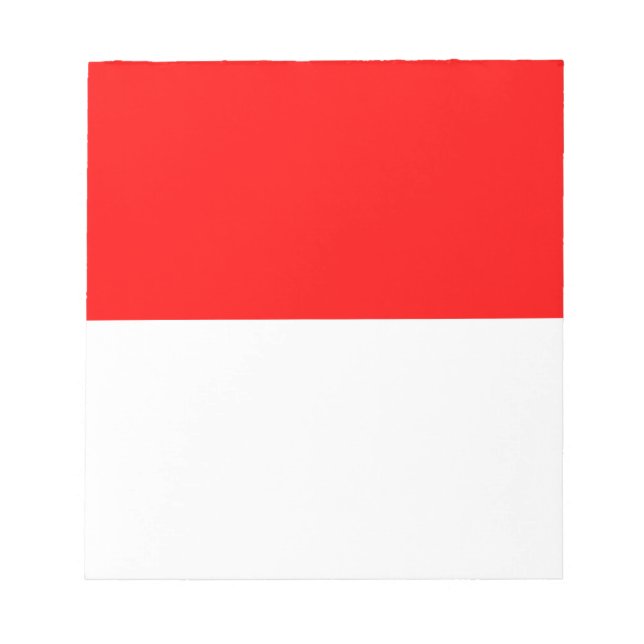 Bloc De Notas Notepad con bandera de Indonesia (Frente)