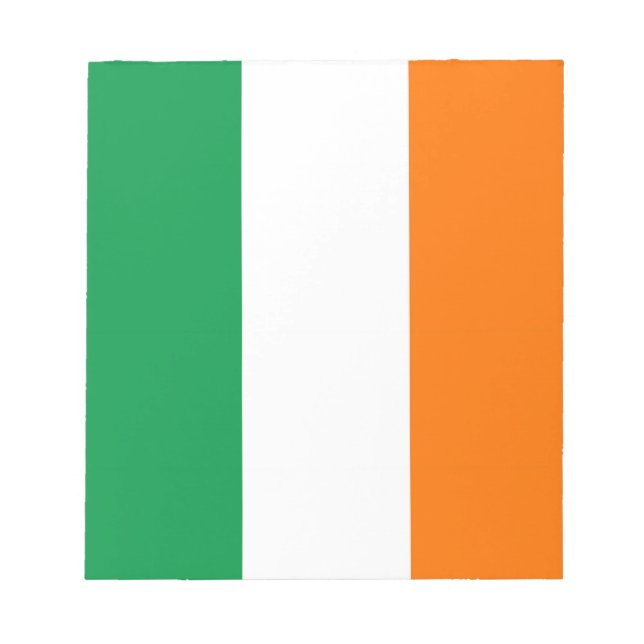 Bloc De Notas Notepad con bandera de Irlanda (Frente)