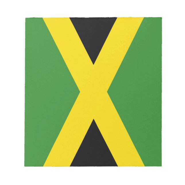 Bloc De Notas Notepad con bandera de Jamaica (Frente)