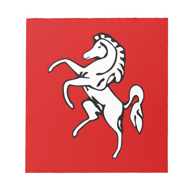 Bloc De Notas Notepad con bandera de Kent, Inglaterra (Frente)