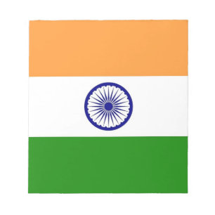 Bloc De Notas Notepad con bandera de la India