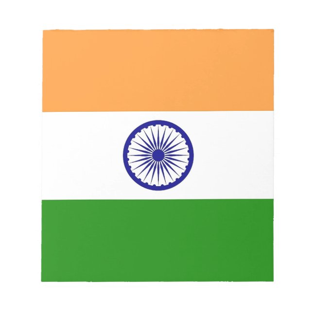 Bloc De Notas Notepad con bandera de la India (Frente)