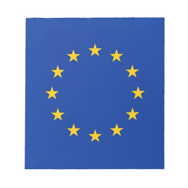 Bloc De Notas Notepad con bandera de la Unión Europea (Frente)
