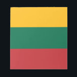Bloc De Notas Notepad con bandera de Lituania<br><div class="desc">Añada un toque de orgullo lituano a su colección de papelería con esta nota exclusiva con la bandera de Lituania. Diseñado con cuidado, este bloc de notas muestra los colores vibrantes de la bandera lituana —amarillo, verde y rojo— creando un diseño visualmente llamativo y significativo. Perfecto para anotar notas, ideas...</div>