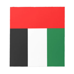 Bloc De Notas Notepad con bandera de los Emiratos Árabes Unidos