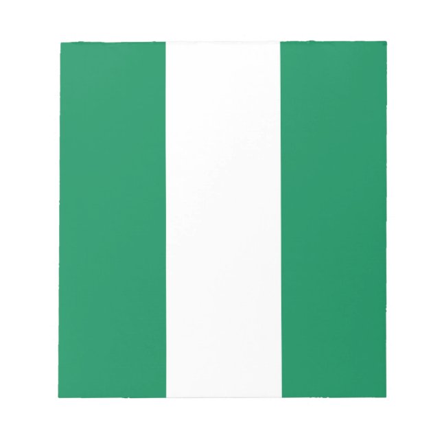 Bloc De Notas Notepad con bandera de Nigeria (Frente)