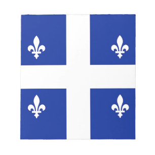 Bloc De Notas Notepad con bandera de Quebec, Canadá