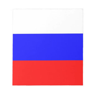 Bloc De Notas Notepad con bandera de Rusia