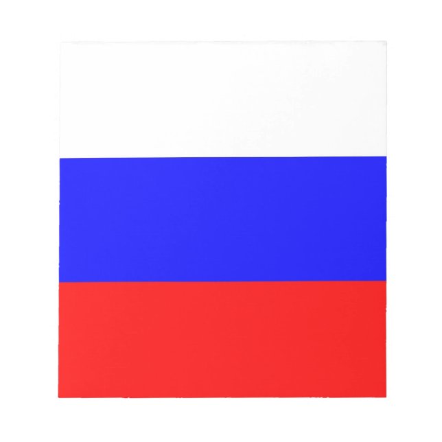 Bloc De Notas Notepad con bandera de Rusia (Frente)