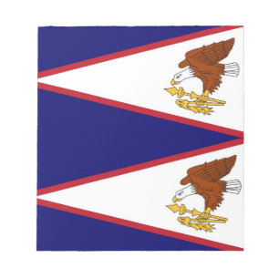 Bloc De Notas Notepad con bandera de Samoa Americana