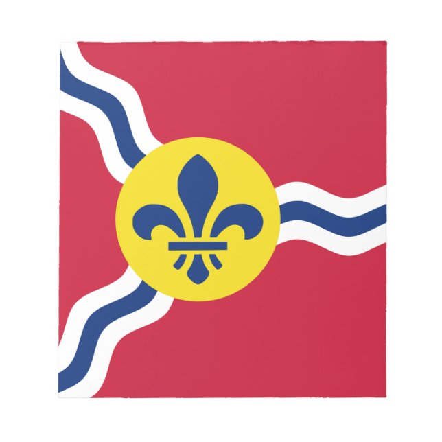 Bloc De Notas Notepad con bandera de St. Louis, Missouri (Frente)