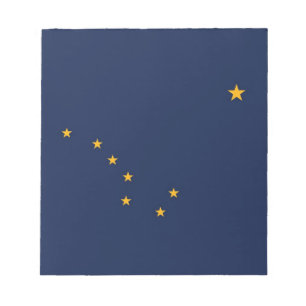 Bloc De Notas Notepad con bandera del estado de Alaska
