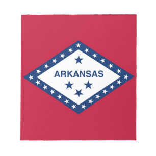 Bloc De Notas Notepad con bandera del estado de Arkansas