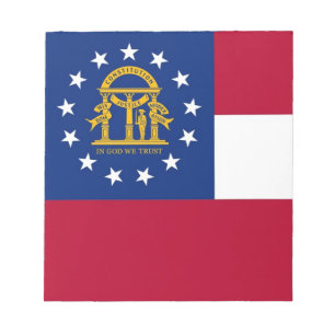 Bloc De Notas Notepad con bandera del estado de Georgia