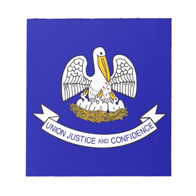 Bloc De Notas Notepad con bandera del estado de Luisiana (Frente)