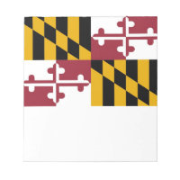 Notepad con bandera del estado de Maryland