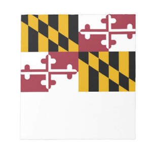 Bloc De Notas Notepad con bandera del estado de Maryland