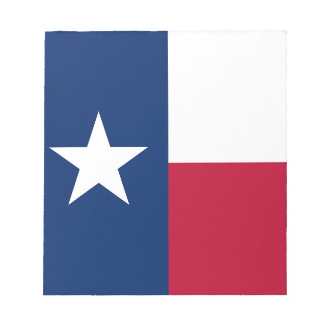 Bloc De Notas Notepad con bandera del estado de Texas (Frente)