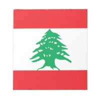Notepad con bandera del Líbano