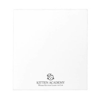 Bloc De Notas Notepad con el logotipo de la Academia de Kitten