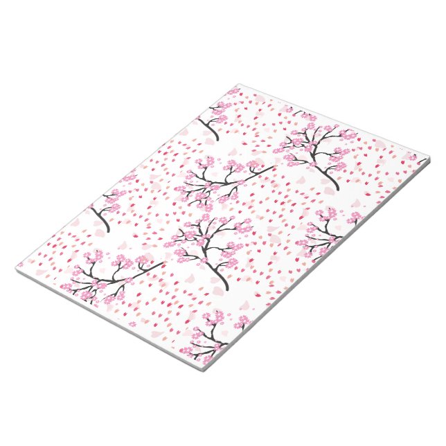 Bloc De Notas Notepad con estampado de cerezo en flor (Lado Derecho)