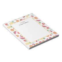 Notepad con estampado de ensalada de fruta persona