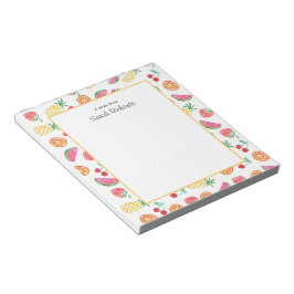 Bloc De Notas Notepad con estampado de ensalada de fruta persona