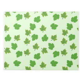 Bloc De Notas Notepad con estampado de hojas de uva verde