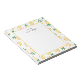 Bloc De Notas Notepad con estampado de piña personalizado