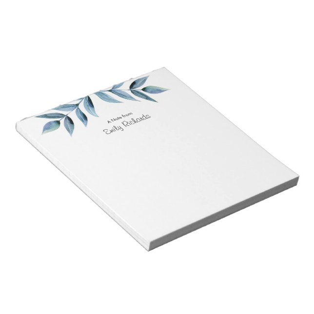 Bloc De Notas Notepad con estampado floral rosado personalizado (Lado Derecho)