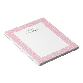 Bloc De Notas Notepad con estampado floral rosado personalizado