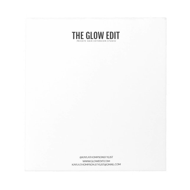 BLOC DE NOTAS NOTEPAD CON MARCA PERSONALIZADO (Frente)