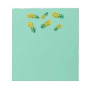 Bloc De Notas Notepad con patrón de piña
