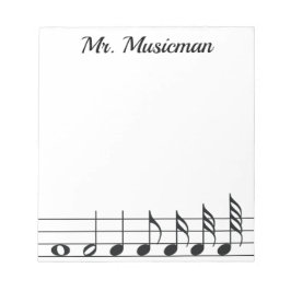 Bloc De Notas Notepad con temas musicales
