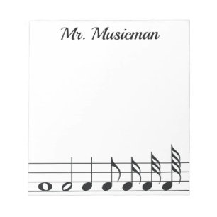 Bloc De Notas Notepad con temas musicales