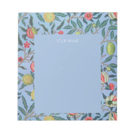 BLOC DE NOTAS NOTEPAD CON WILLIAM MORRIS "POMEGRANADOS AZULES"