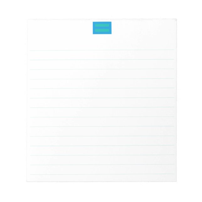 Bloc De Notas Notepad contra la discriminación 5.5"x6" (Frente)