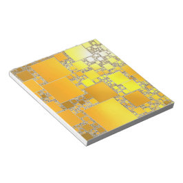 Bloc De Notas Notepad cuadrado amarillo y Naranja