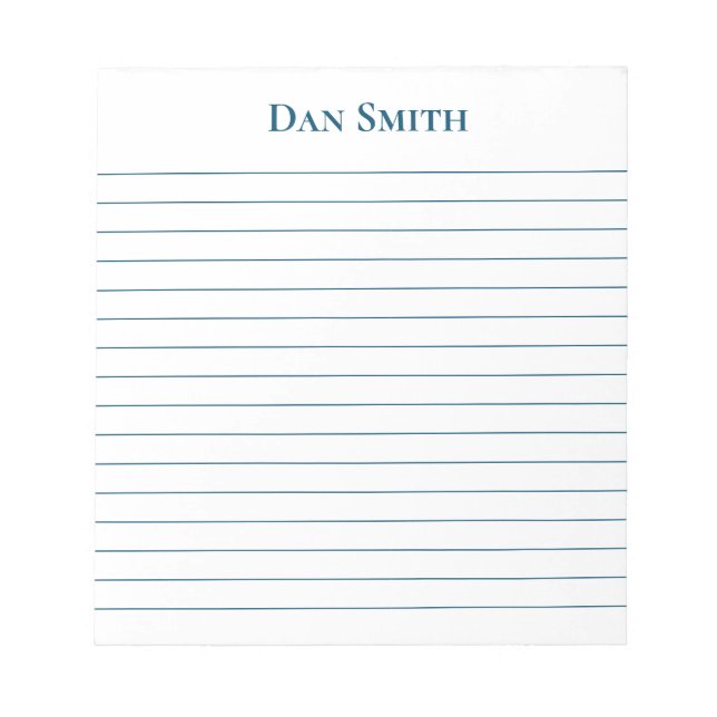 Bloc De Notas Notepad-Custom Name Notepad (Frente)
