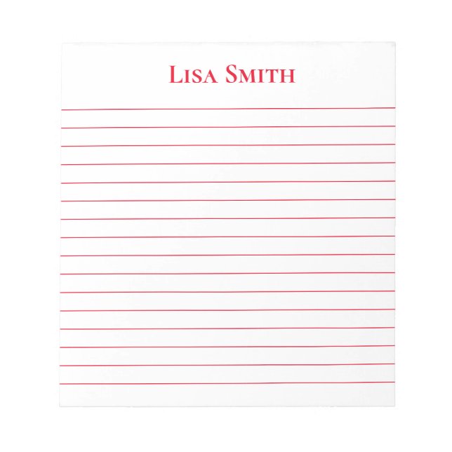 Bloc De Notas Notepad-Custom Name Notepad (Frente)