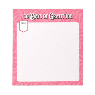 Bloc De Notas Notepad de 30 días de gratitud