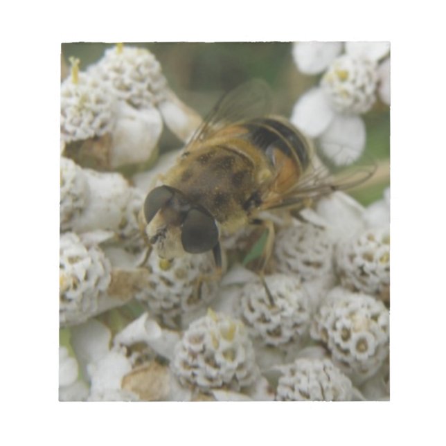 Bloc De Notas Notepad de abejas y flores (Frente)